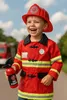Feuerwehrmann-Kostüm für Kinder inkl. Zubehör – Set mit Produktbild-Vorschau 5