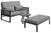 Outdoor Lounge Set aus Gartenliege und Sofa, geflochtene Produktbild-Vorschau 18