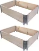 2X Palettenrahmen für Hochbeet 80 x 60 x 20 cm = halbe Produktbild-Vorschau 1