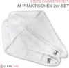 ELEXACARE Haarturban, Turban Handtuch mit Knopf (2 St., Produktbild-Vorschau 4