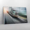 Bild auf Leinwand - Leinwandbild - LKW Straße schnell - Produktbild-Vorschau 4