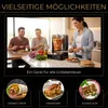 A collage-style marketing image showcasing a döner grill and various food items, with people interacting in the background. Náhled obrázku produktu