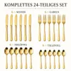 24-teiliges Besteck-Set aus rostfreiem Stahl für 6 Produktbild-Vorschau 5