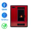 THUNDER® | ARIA RED | Piec na pellet | 12 kW | Zestaw rur Podgląd zdjęcia produktu 4