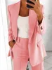 ASKSA Dámský kalhotový kostýmek Dvoudílné sako Slim Fit Náhled obrázku produktu 2