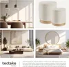 A collage of four interior design scenes showcasing furniture and decor, with a focus on a dining room, two ottomans, a living room, and a bedroom. Náhled obrázku produktu