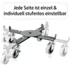 2x Pflanzenroller 100kg Rolluntersetzer Metall Blumenroller Produktbild-Vorschau 4