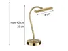 tischlampe Curtis4 Watt 18 x 35 cm Stahl gold Produktbild-Vorschau 4