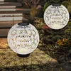LED Solarleuchte, Kugel, Beton, weiß-grau, schwarz, 20 cm Produktbild-Vorschau 7