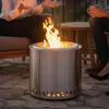 Relaxdays Feuerschale ohne Rauch, Edelstahl, HxD: 36 x 38 Produktbild-Vorschau 7