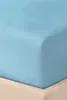 Jersey Bettwäsche Mit Gummibauch 100% Baumwolle 80X160 Blau Produktbild-Vorschau 2