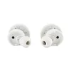 A pair of white in-ear headphones are shown against a white background. Produktbild-Vorschau