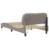 The Living Store Bettgestell mit LED Taupe 100x200 cm Stoff Produktbild-Vorschau 9