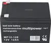 Multipower Batterie au plomb MP12-12E 12V 12Ah, Faston 6,3 Voir les images du produit 5