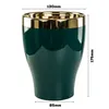 Keramik Glamour Rund Blumentopf Übertopf H 17,5 cm Farbe Produktbild-Vorschau 2