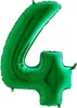 Riesenzahl Folienballon 40"/102cm | Grün #4 Produktbild-Vorschau 1