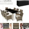 tectake® Aluminium Rattan Sitzgruppe Menorca wetterfest und Produktbild-Vorschau 3