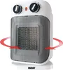 Der Unold KERAMIK-HEIZLÜFTER IP21 ist ein weißer tragbarer Elektroheizer mit zwei Drehreglern, einer Produktbild-Vorschau