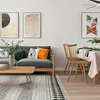 Weiße strukturierte Tapete mit dezentem vertikalen Muster in einem modernen Wohn- und Esszimmer Náhľad obrázku produktu