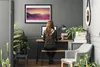 Bild 70x50 MDF-Rahmen Wandkunst Sun Mountain Meadow Natur Produktbild-Vorschau 3
