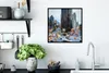 MuchoWow® Gerahmtes Poster New York - Broadway - Taxi 40x40 Produktbild-Vorschau 3