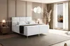 ALTDECOR  Boxspringbett mit Gold Füßen, Matratze und Produktbild-Vorschau 4