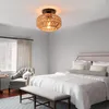 Lampe de plafond en rotin, Ø 20 cm, salon, chambre à Voir les images du produit 2