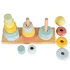 Tooky Toy Holz-Stapelturm-Set TKF008B, Formsortierer, bunte Produktbild-Vorschau 5