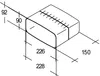 Flachkanal 222x89mm Verbinder Muldenlüfter Überschieb-Muffe Produktbild-Vorschau 2