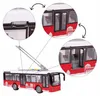 Grande autobus urbano rosso con porte apribili, suoni e Anteprima dell’immagine prodotto 7