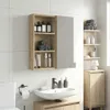 vidaXL Armoire murale de salle de bain en bois imitation Voir les images du produit 2