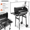 Holzkohlegrill 85 x 48 x 123 cm Produktbild-Vorschau 5