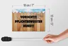 Holzschild Spruch 18x12cm Vorsicht pflichtbewusster Hund Produktbild-Vorschau 6