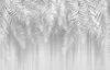 A close-up view of white palm leaves against a blurred background of vertical gray lines. Produktbild-Vorschau