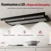 LEVIVO A+++ cofano piatto 90 cm ricircolo e scarico Anteprima dell’immagine prodotto 4