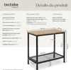 Table d’appoint FILTON 60x30,5x60,5cm - Bois clair Voir les images du produit 6