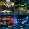 Solárna LED reťaz 9,5 m 50 retro žiaroviek teplá biela Náhľad obrázku produktu 8