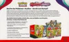 A promotional image for a Pokemon Build & Battle Stadium set, showing the box contents and marketing text. Produktbild-Vorschau