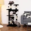 lionto Katzenkratzbaum, 130 cm großer Kratz- & Spielbaum Produktbild-Vorschau 3