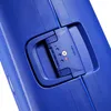 A close-up view of a blue suitcase lock and handle. Anteprima dell’immagine prodotto