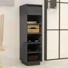 vidaXL Stojak na buty szary 30x34x105 cm lite drewno Podgląd zdjęcia produktu 9