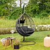 HOME DELUXE - Hängesessel Cielo - Schwarz, Höhe 200 cm - Produktbild-Vorschau 2