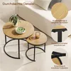 Yaheetech Couchtisch 2er Set, runder Beistelltisch Set, Produktbild-Vorschau 8