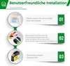 An instructional diagram showing how to install ink cartridges. Produktbild-Vorschau