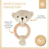 Bieco Greifling Baby Rassel | Ø 8cm, Länge 14cm | Niedliche Produktbild-Vorschau 2
