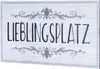 Wandbild 40x20cm Lieblingsplatz Spruch Deko Wandschild Bild Produktbild-Vorschau 1