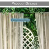 Boho Vorhänge 2er Set Beige Vintage Stricken Gardinen Produktbild-Vorschau 2