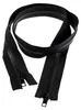 1 Reißverschluss 2-Wege 5mm 65 cm teilbar Autolock Doppelzipper schwarz Produktbild-Vorschau