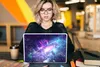 MuchoWow® Laptop Aufkleber Sticker Cover Weltraum - Blau - Produktbild-Vorschau 5