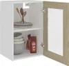 vidaXL Hängeglasschrank Lyon Sonoma-Eiche 40x31x60 cm Produktbild-Vorschau 4